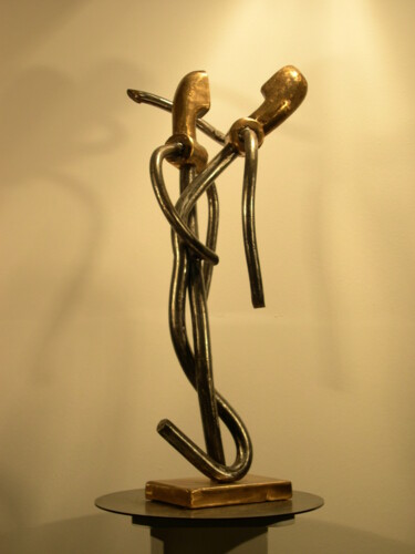 Skulptur mit dem Titel "langueur" von Robert Chevalier, Original-Kunstwerk, Metalle