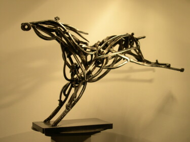 Sculpture intitulée "La Ruade" par Robert Chevalier, Œuvre d'art originale