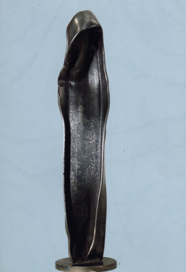 Sculpture titled "La  Madone" by Robert Chevalier, Original Artwork, Metals