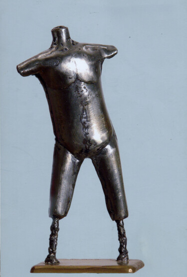 Sculpture intitulée "Buste d'Athlète" par Robert Chevalier, Œuvre d'art originale, Métaux