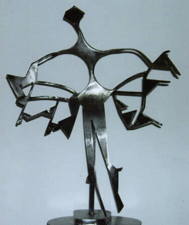 Sculpture intitulée "L'Ange (2)" par Robert Chevalier, Œuvre d'art originale, Métaux