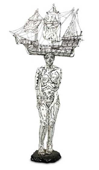 Escultura titulada "LA DEESSE ISIS -VEN…" por Robert Combas, Obra de arte original