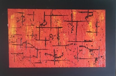 Painting titled "Abstrait" by Robert Croizet, Original Artwork, Acrylic
