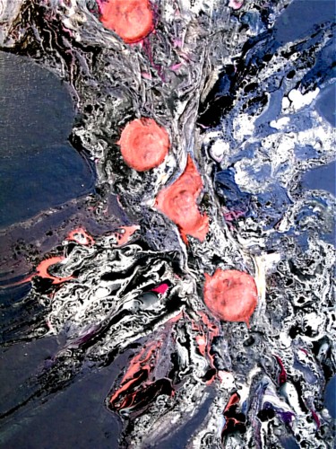 Ζωγραφική με τίτλο "Abstrait 16" από Robert Daout, Αυθεντικά έργα τέχνης, Ακρυλικό