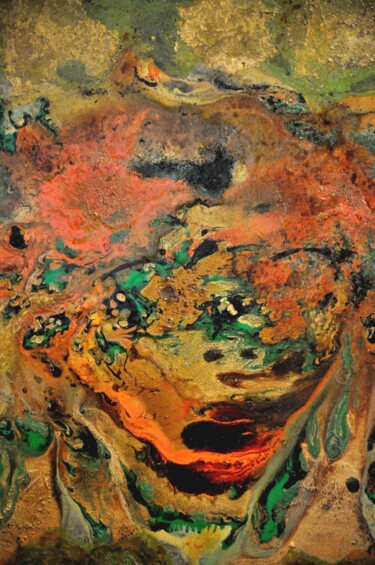 Картина под названием "Abstrait 31" - Robert Daout, Подлинное произведение искусства, Акрил Установлен на Деревянная рама дл…
