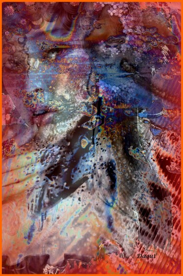 Digital Arts titled "Numérique 5 Elle no…" by Robert Daout, Original Artwork, Digital Painting