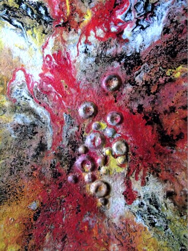 Painting titled "Abstrait 21" by Robert Daout, Original Artwork, Acrylic