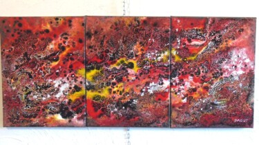 Peinture intitulée "Tableaux composés 13" par Robert Daout, Œuvre d'art originale, Acrylique