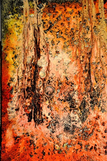 Pintura titulada "Abstrait 203" por Robert Daout, Obra de arte original, Acrílico Montado en Bastidor de camilla de madera