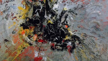 Pintura titulada "Abstrait 172 petit…" por Robert Daout, Obra de arte original, Acrílico Montado en Bastidor de camilla de m…