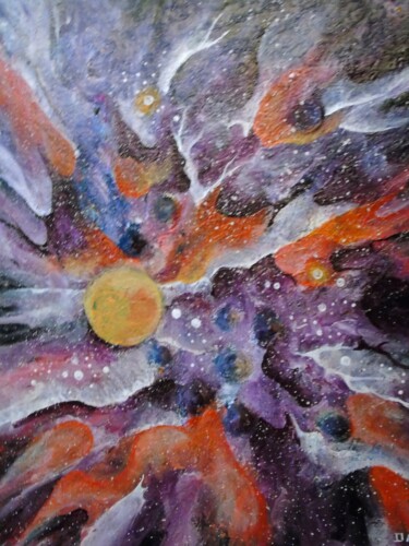 Pintura titulada "Cosmos 27" por Robert Daout, Obra de arte original, Acrílico Montado en Bastidor de camilla de madera