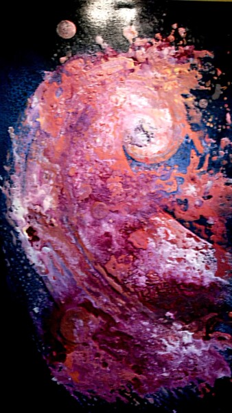 Malerei mit dem Titel "Cosmos 31" von Robert Daout, Original-Kunstwerk, Acryl Auf Keilrahmen aus Holz montiert