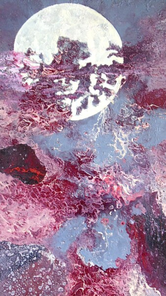 Картина под названием "Cosmos 35  B" - Robert Daout, Подлинное произведение искусства, Акрил Установлен на Деревянная рама д…