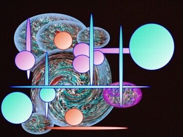 Digital Arts titled "Numérique 83" by Robert Daout, Original Artwork, 2D Digital Work