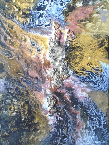 Pintura intitulada "Abstrait 100" por Robert Daout, Obras de arte originais, Acrílico