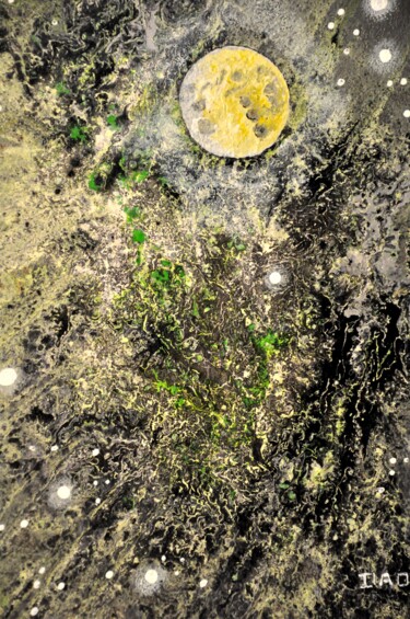 Pintura titulada "Cosmos 54 (petit fo…" por Robert Daout, Obra de arte original, Acrílico Montado en Bastidor de camilla de…