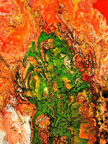 Peinture intitulée "Abstrait 187 (petit…" par Robert Daout, Œuvre d'art originale, Acrylique Monté sur Châssis en bois