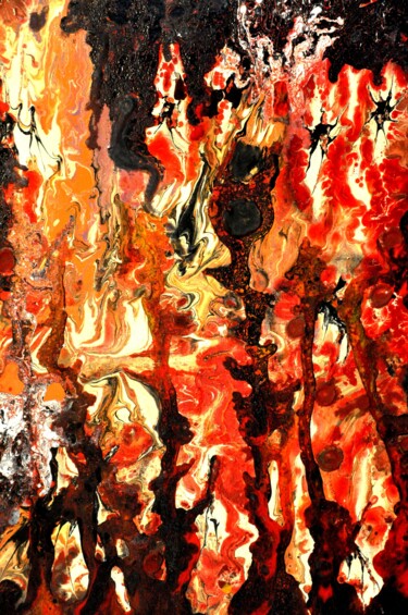 Peinture intitulée "Abstrait 217" par Robert Daout, Œuvre d'art originale, Acrylique Monté sur Châssis en bois