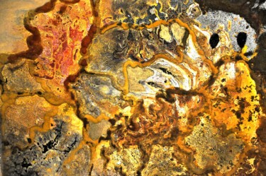 Ζωγραφική με τίτλο "Abstrait 221" από Robert Daout, Αυθεντικά έργα τέχνης, Ακρυλικό Τοποθετήθηκε στο Ξύλινο φορείο σκελετό