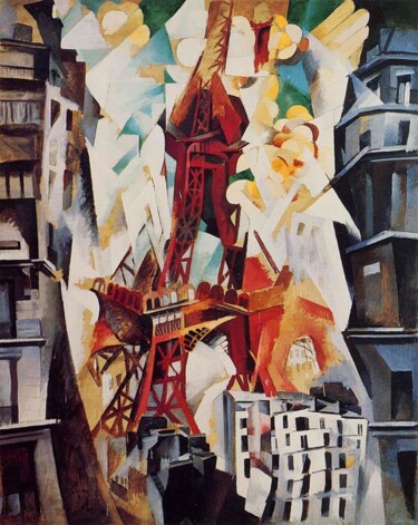 "Champs de Mars: The…" başlıklı Tablo Robert Delaunay tarafından, Orijinal sanat, Petrol