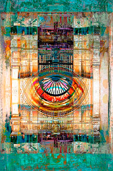 Arte digital titulada "El Ojo" por Heier, Obra de arte original, Fotografía digital Montado en Panel de madera