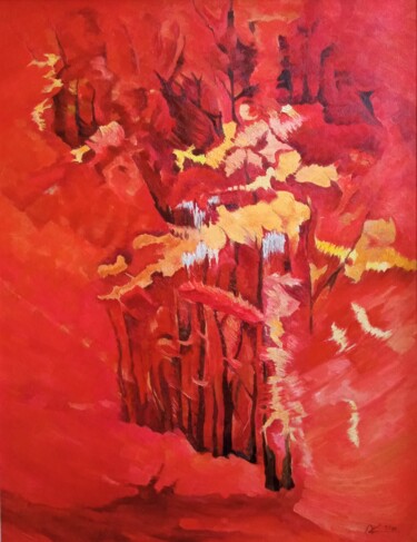 Peinture intitulée "Autumn" par Robert Hekimyan, Œuvre d'art originale, Huile
