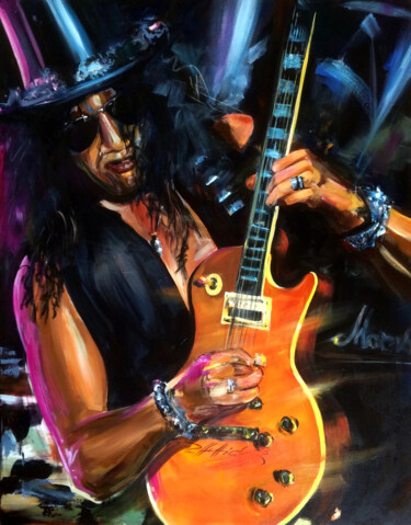 Painting titled "Slash" by Robert Hettich, Original Artwork, Acrylic