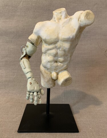 Sculpture titled "EXCARSIO" by Robert Inestroza, Original Artwork, Plaster