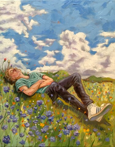 Pintura intitulada "Daydream Nº365" por Robert Inestroza, Obras de arte originais, Óleo Montado em Armação em madeira