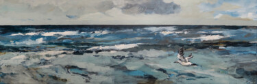 Malerei mit dem Titel "Toward the sea" von Robert Kańtoch, Original-Kunstwerk, Acryl