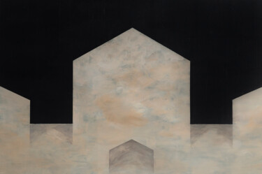 Pintura titulada "Synagogue" por Robert Kańtoch, Obra de arte original, Acrílico Montado en Bastidor de camilla de madera