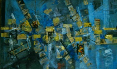 Collages intitolato "Palette" da Robert Labor, Opera d'arte originale, Collages