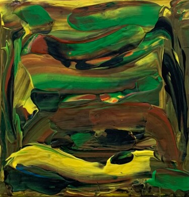 Pittura intitolato "Abstrait 4" da Michèle Lasserre Marseille, Opera d'arte originale, Acrilico Montato su Telaio per barell…