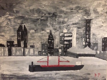 Pintura titulada "NEW YORK" por Robert Martinez, Obra de arte original, Acrílico