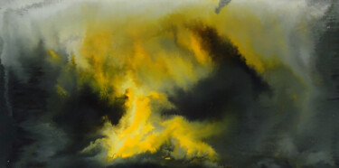 "Warm/ Cool Hue Acce…" başlıklı Tablo Robert Mustard tarafından, Orijinal sanat, Petrol