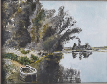 Peinture intitulée "Balade sur la Loire" par Robert Rosenfeld, Œuvre d'art originale, Acrylique