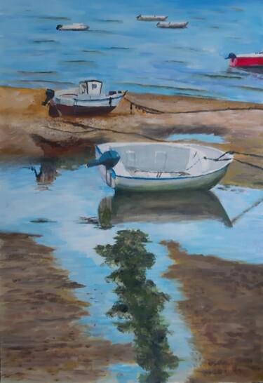 Peinture intitulée "Basse mer" par Robert Rosenfeld, Œuvre d'art originale, Acrylique