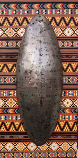 "Icelandic shield" başlıklı Tablo Robert Van Den Herik tarafından, Orijinal sanat, Akrilik Ahşap panel üzerine monte edilmiş