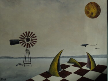 Peinture intitulée "Disturbed energy" par Robert Van Den Herik, Œuvre d'art originale, Acrylique