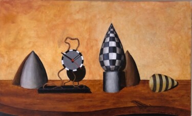 Painting titled "Once upon a time" by Robert Van Den Herik, Original Artwork, Oil Mounted on Wood Panel