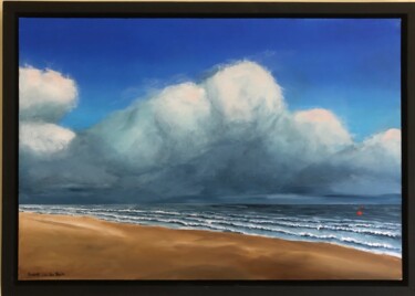 Painting titled "Sea view" by Robert Van Den Herik, Original Artwork, Oil