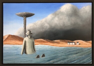 Painting titled "A journey into the…" by Robert Van Den Herik, Original Artwork, Oil Mounted on Wood Panel
