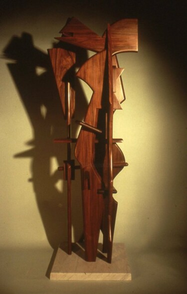 Sculptuur getiteld "matrix" door Robert Winslow, Origineel Kunstwerk, Hout