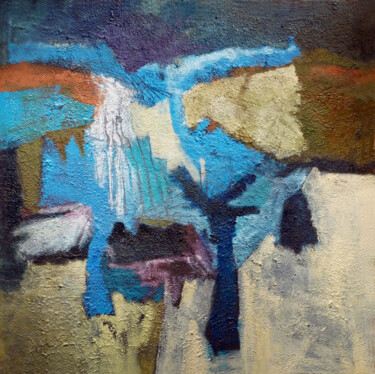 Картина под названием "blue passage" - Robert Winslow, Подлинное произведение искусства, Масло