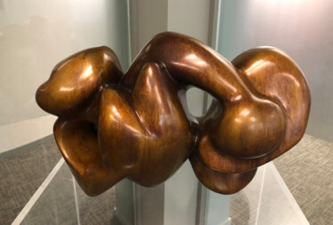 Skulptur mit dem Titel "Energy Form" von Robert Winslow, Original-Kunstwerk, Bronze