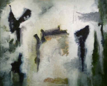 Malerei mit dem Titel "Crossing Through" von Robert Winslow, Original-Kunstwerk, Öl