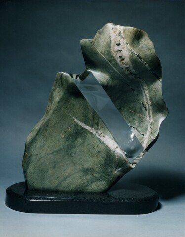 Γλυπτική με τίτλο "River Piece" από Robert Winslow, Αυθεντικά έργα τέχνης, Πέτρα