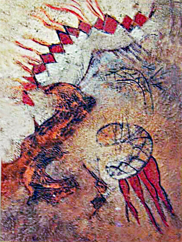 Картина под названием "Energy Forms, Guate" - Robert Winslow, Подлинное произведение искусства, Акрил
