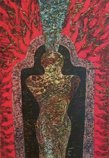 Peinture intitulée "Energy Body I" par Robert Winslow, Œuvre d'art originale, Huile