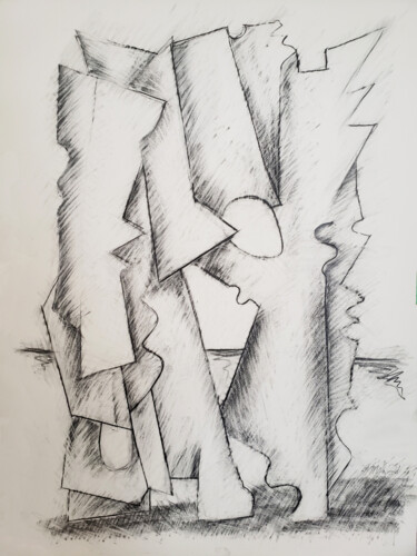 Zeichnungen mit dem Titel "Study/glass" von Robert Winslow, Original-Kunstwerk, Graphit